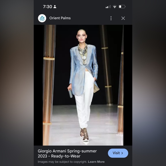 Giorgio Armani Runway STUNNING Size 46 Sold Out!!! Spring Summer collection 2023 - Picture 4 of 13
